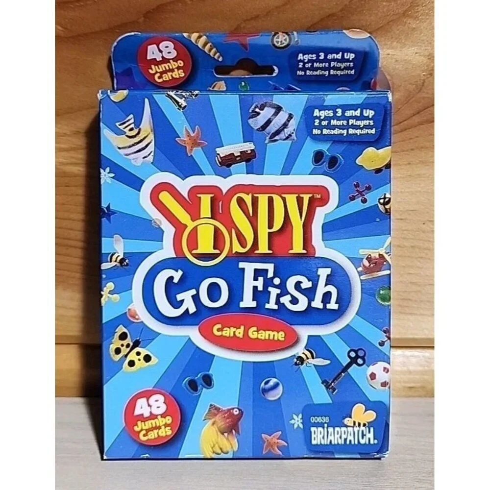 I Spy Go Fish Card Game 44 Jumbo Cards by Briarpatch 2014 Scholastic Ages 3 Plus